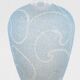 old blue glass vase