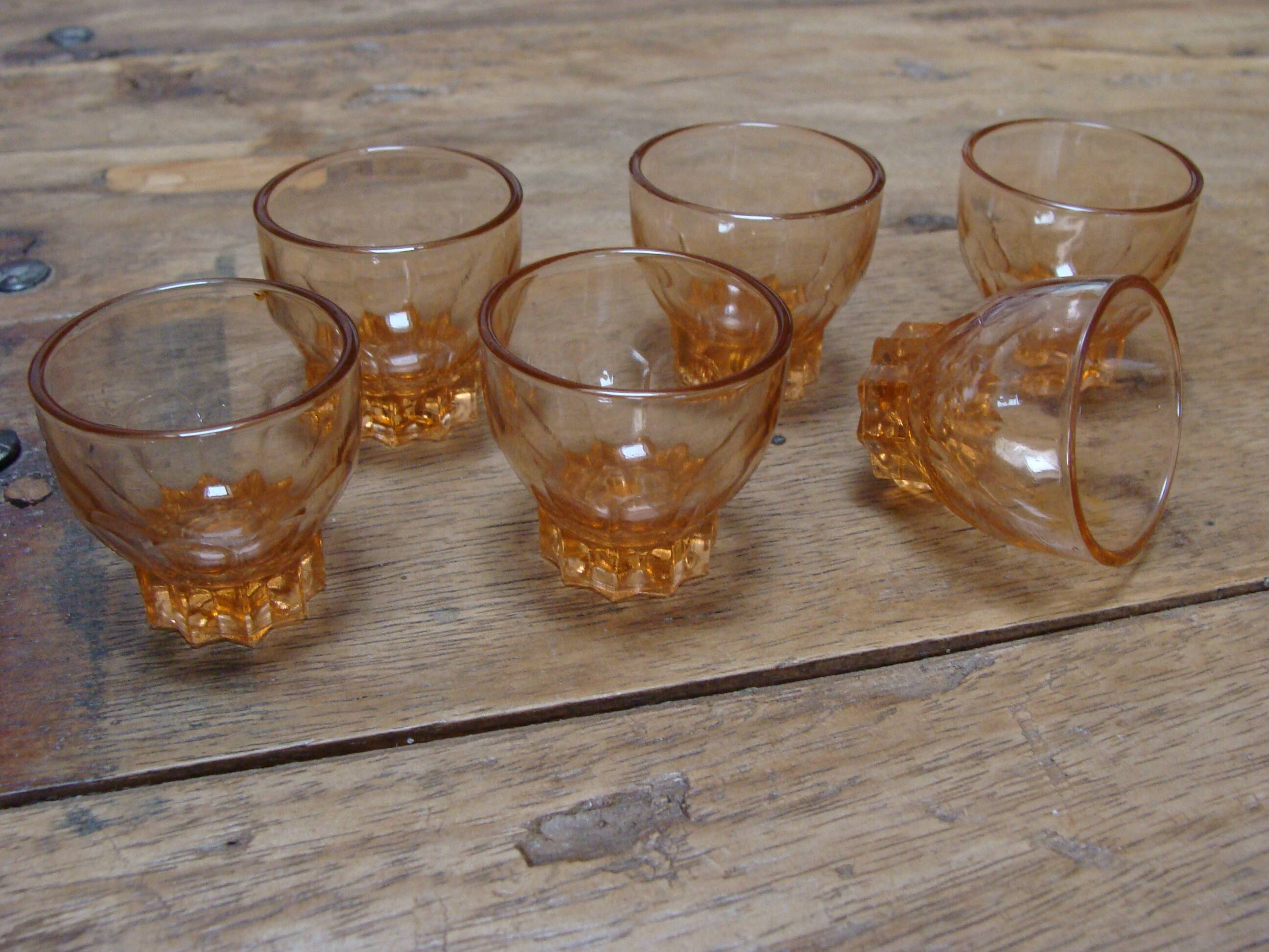 Art Deco liqueur glasses