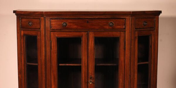 Vitrine Ou Bibliothèque De Magasin En Acajou Début 19° Siècle
