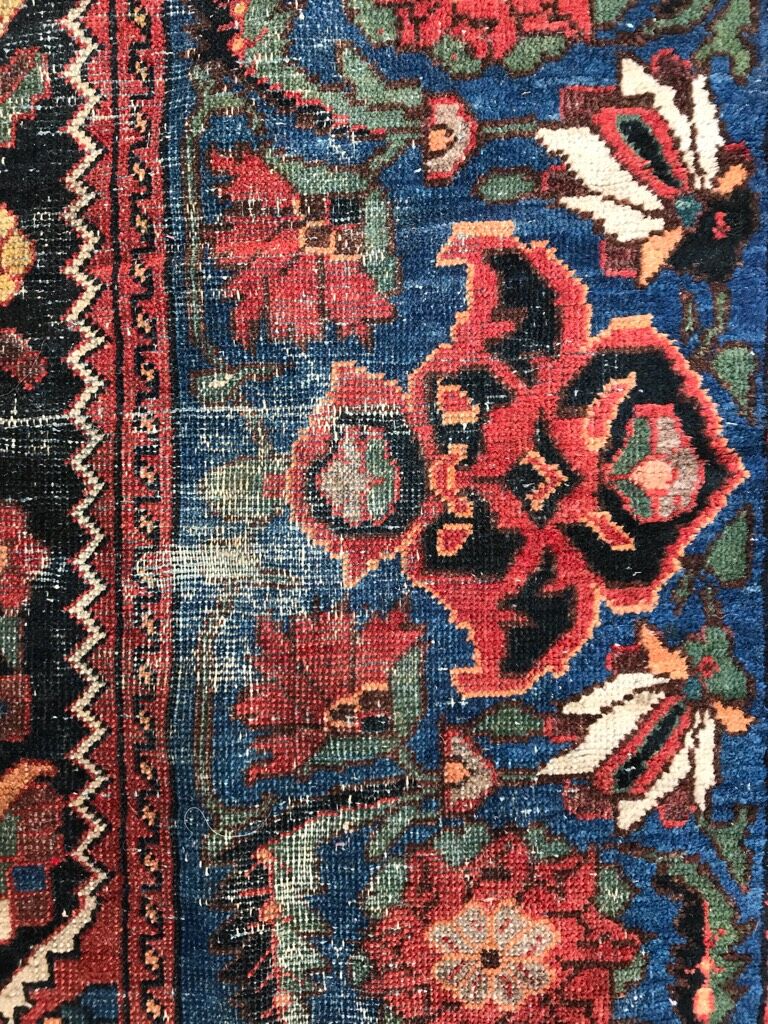 Carpet old persian bakhtiar made hand 176 x 300 cm