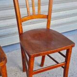 Set of 4 mismatched bistro chairs