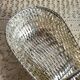 Woven silver-plated metal basket