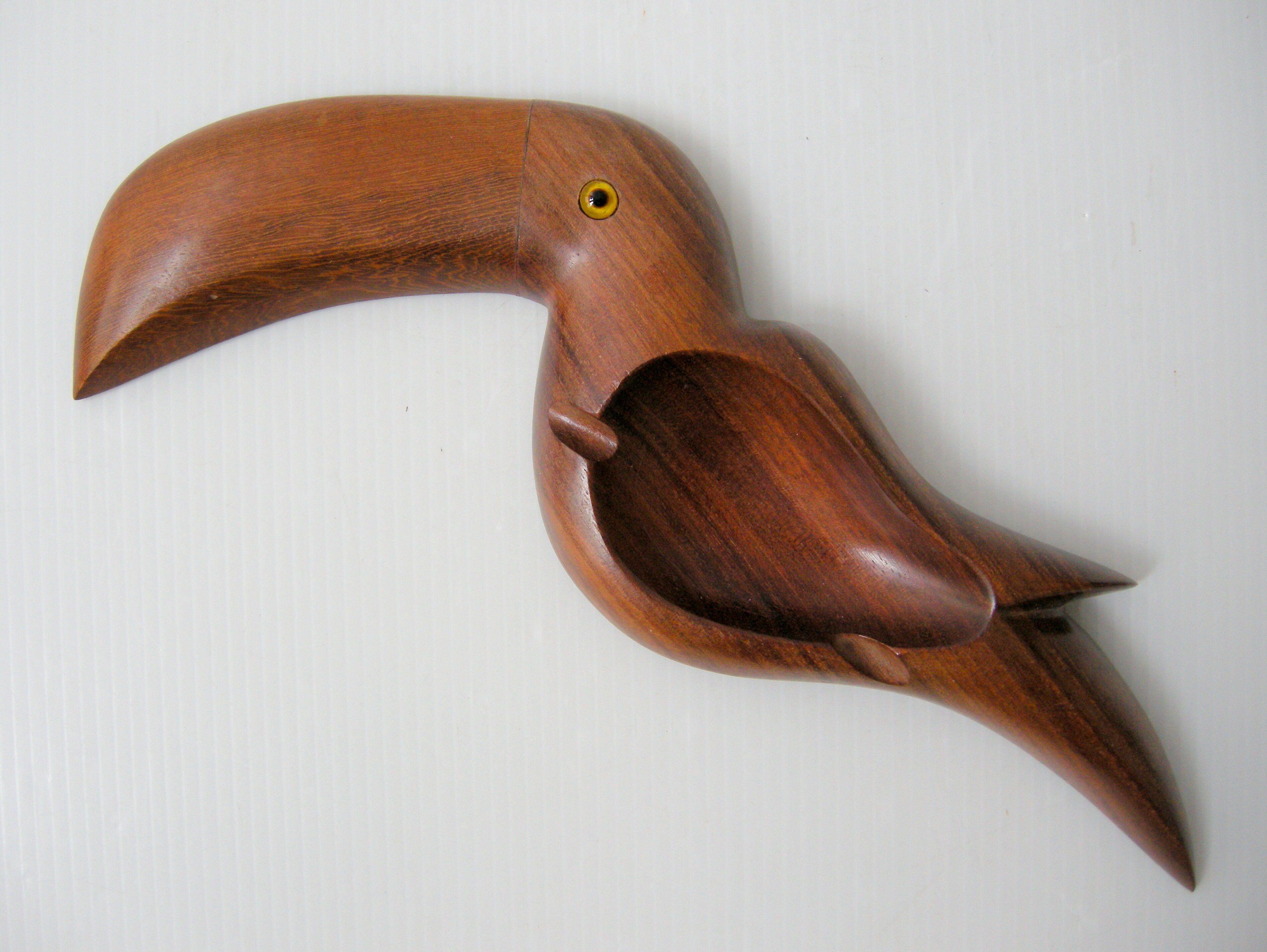 Ashtray toucan teak 1960 vintage