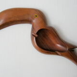 Ashtray toucan teak 1960 vintage