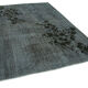 Hand-knotted bohemian turkish 1970s 213 cm x 305 cm black rug