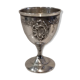 Silver egg cup Minerva 950 rocaille style engraved TL? Silversmith Gruyer