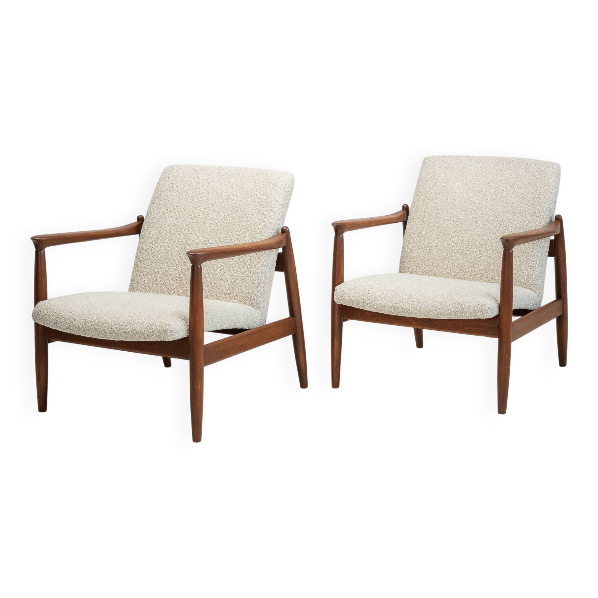 Fauteuils Edmund Homa GFM-64 Mid-Century – Design polonais des années 1960 restauré, 2