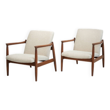 Fauteuils Edmund Homa GFM-64 Mid-Century – Design polonais restauré des années 1960, 2