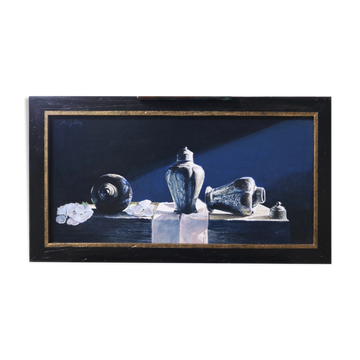 Nature morte avec trois théières en étain – Marjolein van den Berg, vers 2011