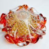 Deposit of orange and gold sommerso keys by seguso, murano glass, italy, 1970