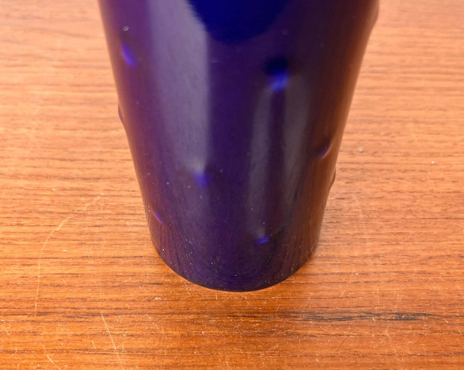 Cobalt blue ceramic vase from the Bangkok series by Melitta, mid-century, 1960s.