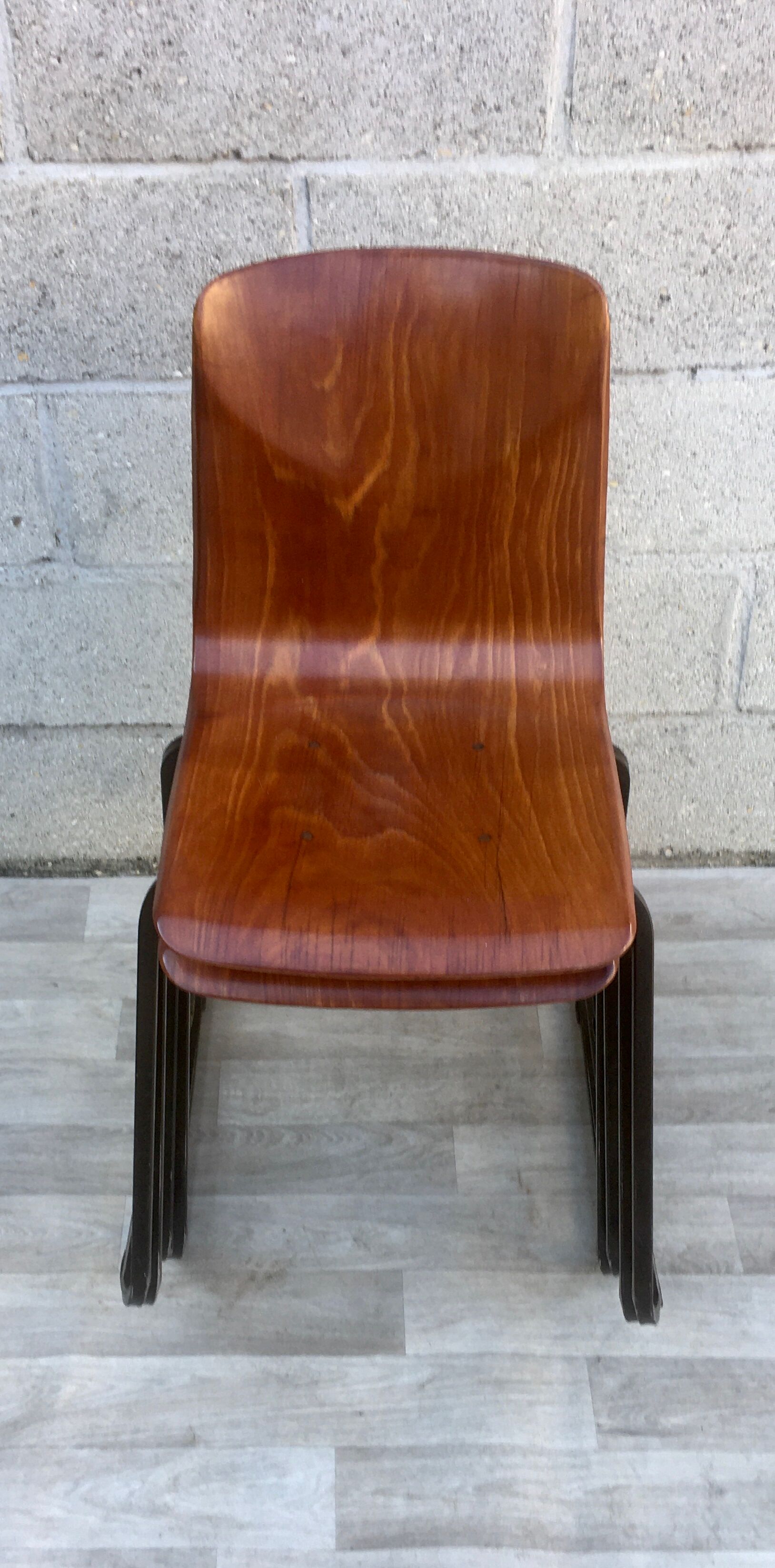 Set of 4 chairs Galvanitas S23 oak