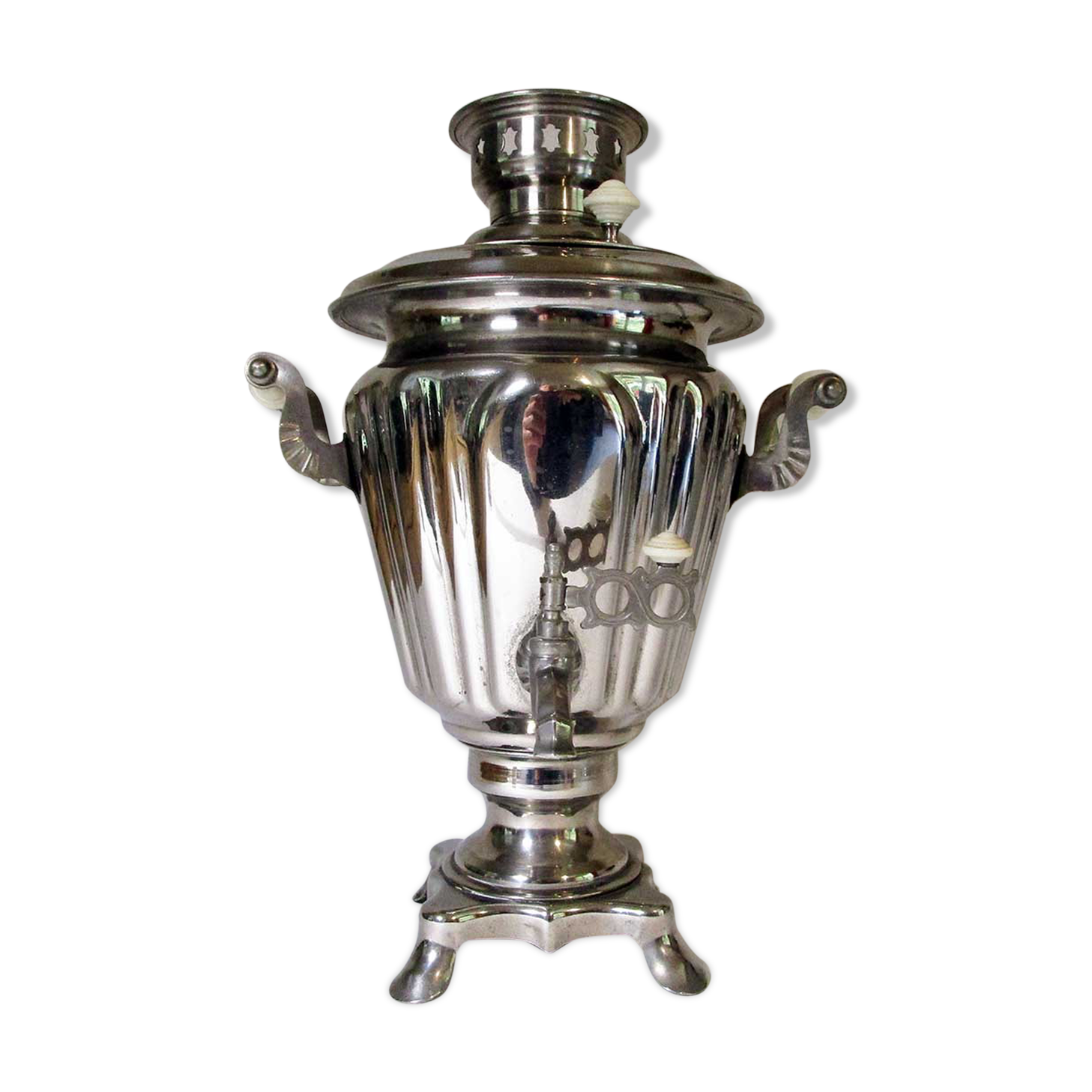 Vintage Samovar in stainless steel