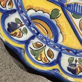 Vintage Hispano-Moresque Earthenware Plate – Geometric Pattern