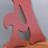 Letter of A wooden sign