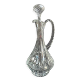 Decanter in blown and cut crystal
