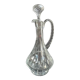 Decanter in blown and cut crystal