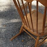 Rocking-chair classique en bois multipli  sixties seventies