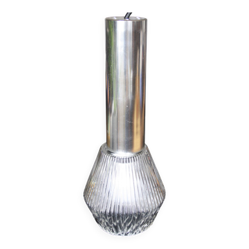 Suspension en verre et chrome