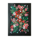 Peinture a4 fleurs roses et rouges