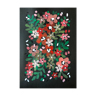 Painting a4 pink and red flowers