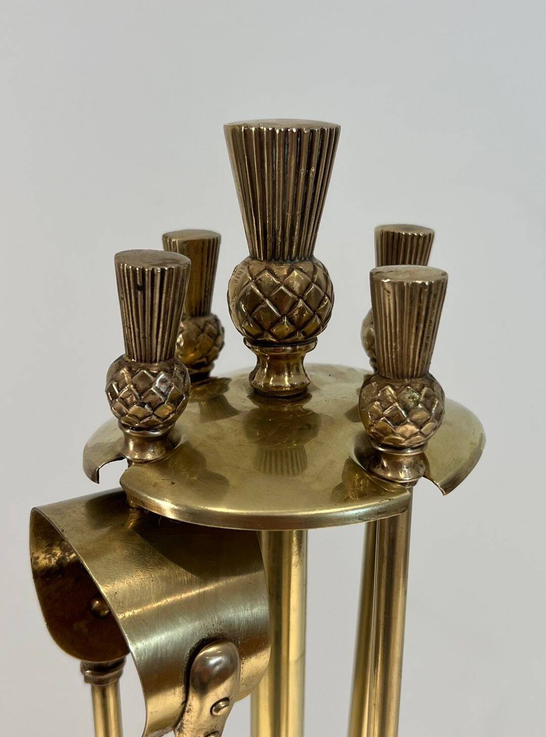 Neoclassical Brass Fire Necessity Model Pineapple, in the Go