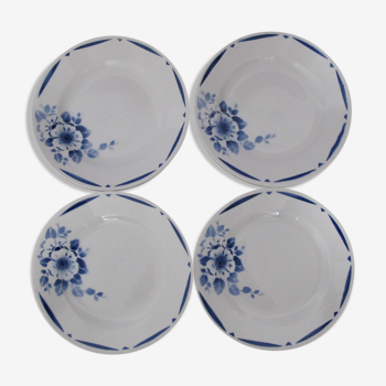 Lot 4 assiettes plates de st amand