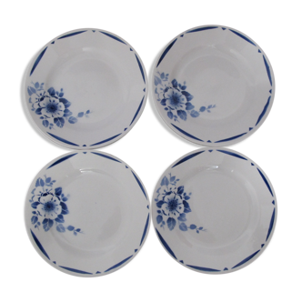 Lot 4 assiettes plates de st amand