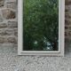 Large antique Art Deco bevelled mirror from 1929 – Greige tabletop mirror