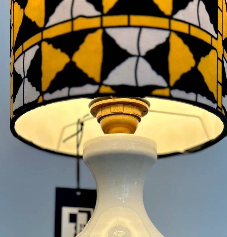 Bright yellow lampshade - as good as new