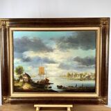 Oil painting on canvas by Van NYER