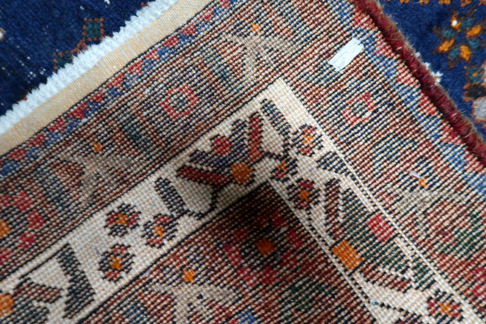 Antique Shiraz Gashkai handmade rug 155 x 207 cm 1920s