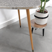 Black and white vintage coffee table