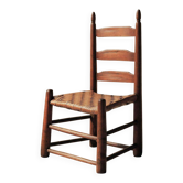 Chaise basse de style Shaker,  États-Unis, vers 1900