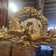Golden mirror with doves