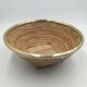 Rattan and brass basket