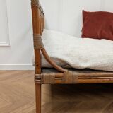 Vintage rattan bed from the 50s and 60s
