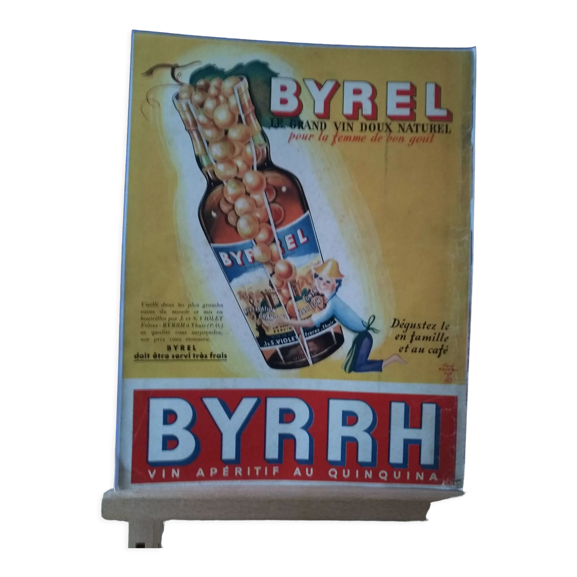 A Byrrh wine paper ad from a period magazine