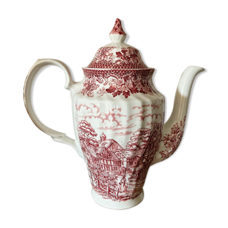 Cafetière ancienne en porcelaine anglaise Merrie Olde