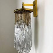 Applique murale Cascade par Venini, verre de Murano, Italie, années 1970