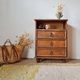 Small vintage wooden piece of furniture with 3 drawers - small chest of drawers.