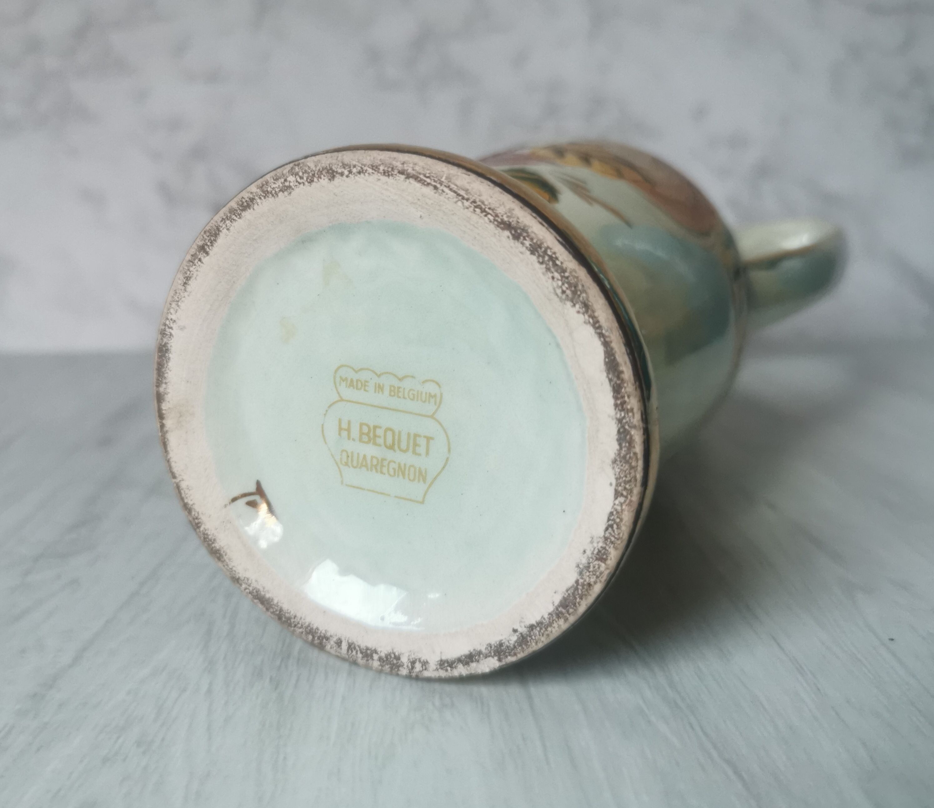 Ceramic hummingbird vase by Bequet