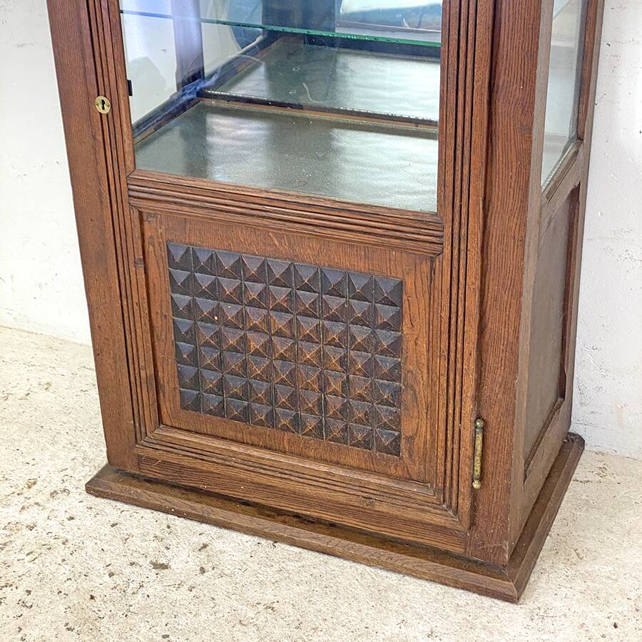 1950s vintage display cabinet
