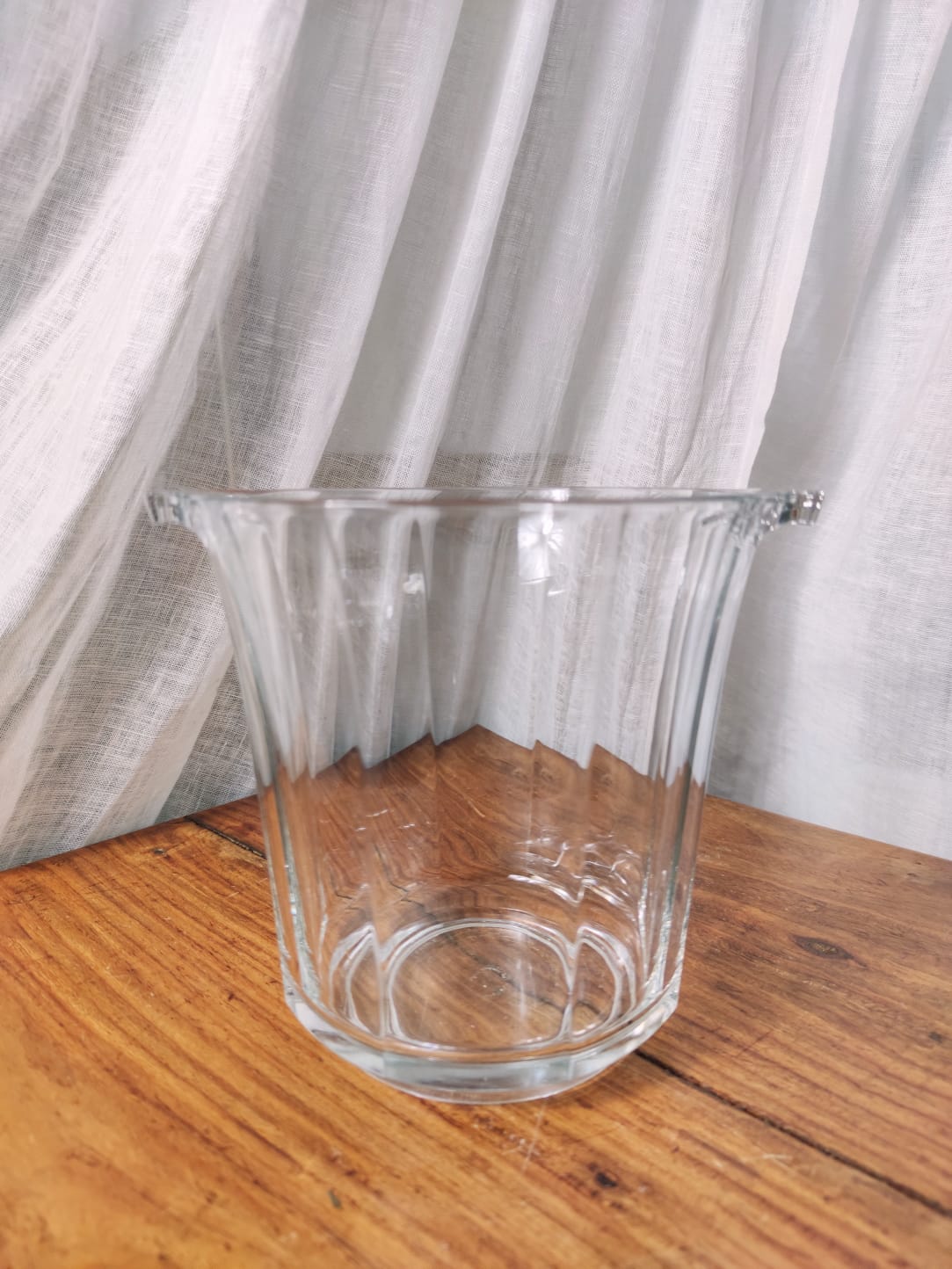 Glass champagne bucket