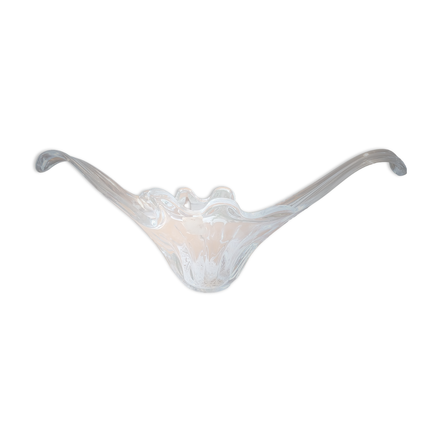 Large crystal bowl — entirely handmade by a master glassmaker.