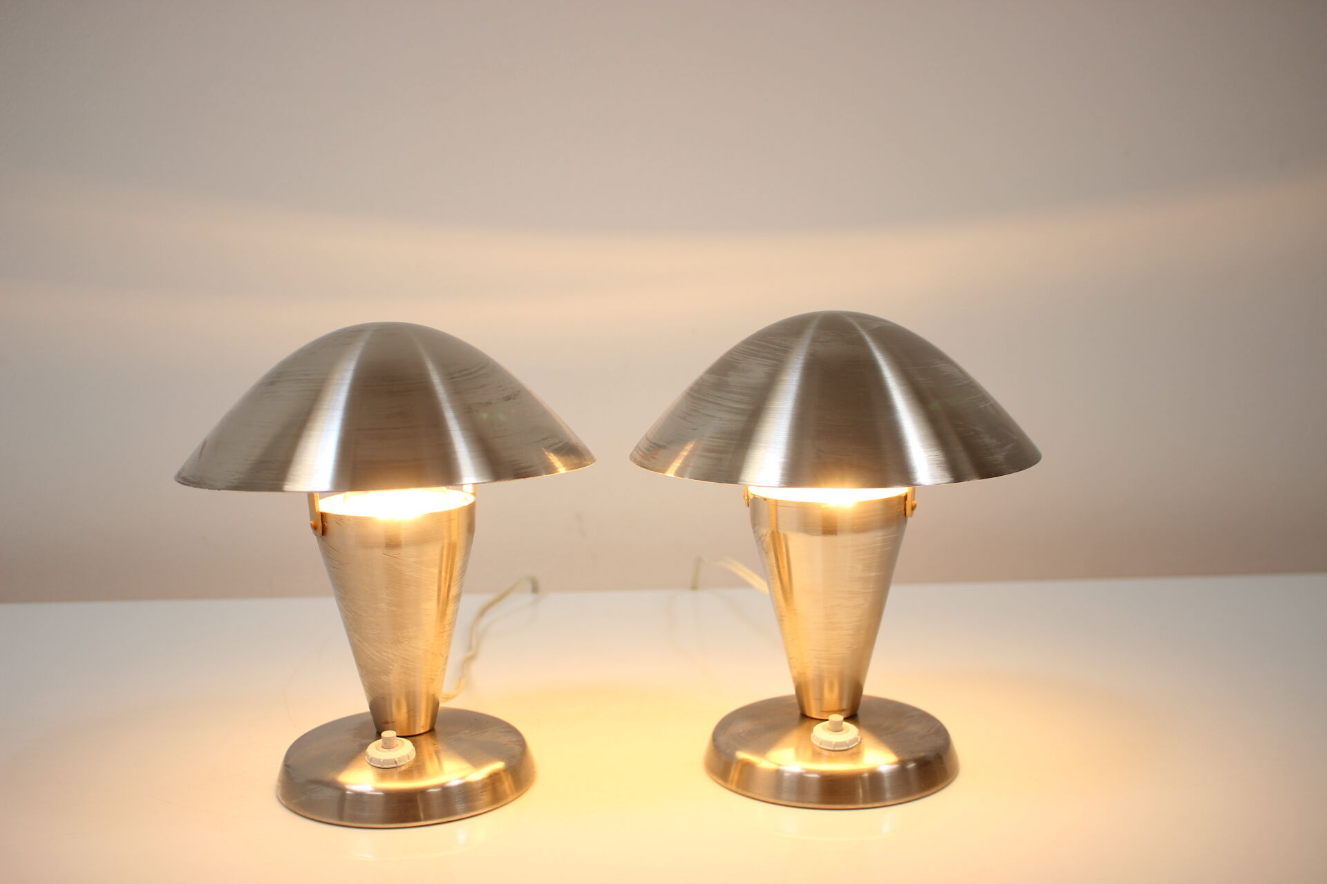 Bauhaus Table Chrome Lamps, 1930