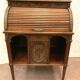 20th century walnut cylinder lady's desk