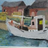 John Börén, Swedish Modern Painting, 1960s, Oil on Panel, Framed.