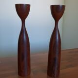 Pair of Scandinavian candlesticks 1960