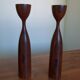 Paire de bougeoirs scandinave 1960